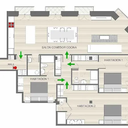 “mondrian” New, Ac, Design Lovers, Near La Concha * San Sebastian