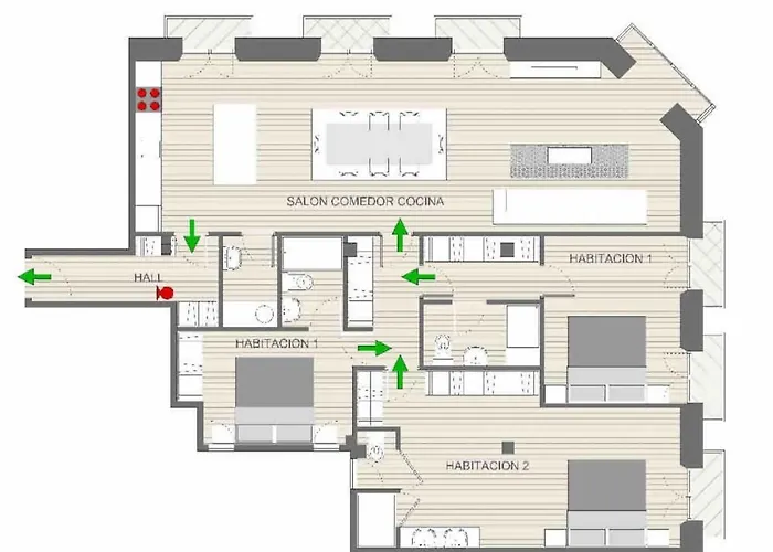 “mondrian” New, Ac, Design Lovers, Near La Concha * San Sebastian